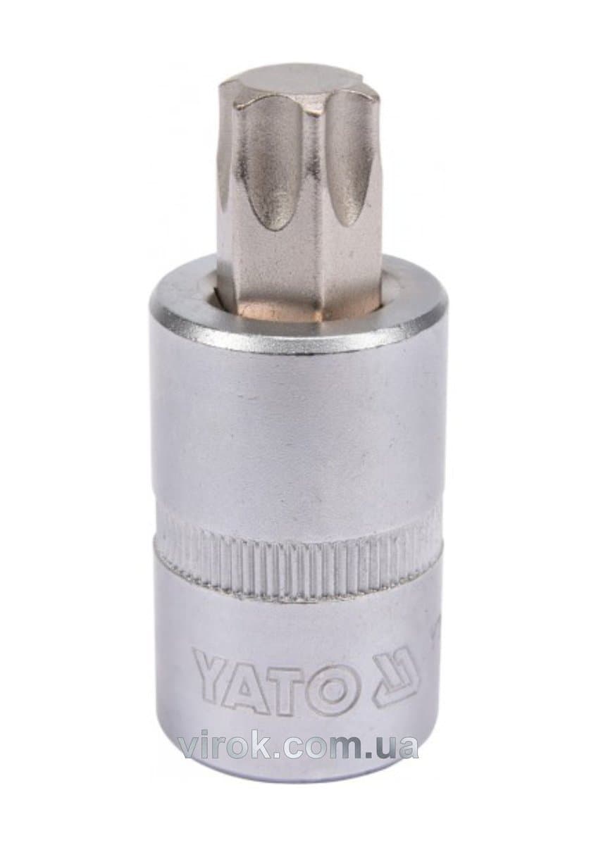 Головка торцева YATO квадрат 1/2 "TORX" Т60, L= 55 мм [40/160]