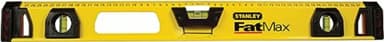 Рівень STANLEY "FatMax I Beam": L= 60 см, 3 капсули, алюмінієвий корпус + олівець, похибка 0,5 мм/м