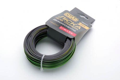 Ліска для тримера двухкомпонентна 2,0мм квадрат 15м СИЛА