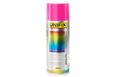 Емаль акрилова універсальна RAL 4003 Рожевий гл. 400мл UNIFIX