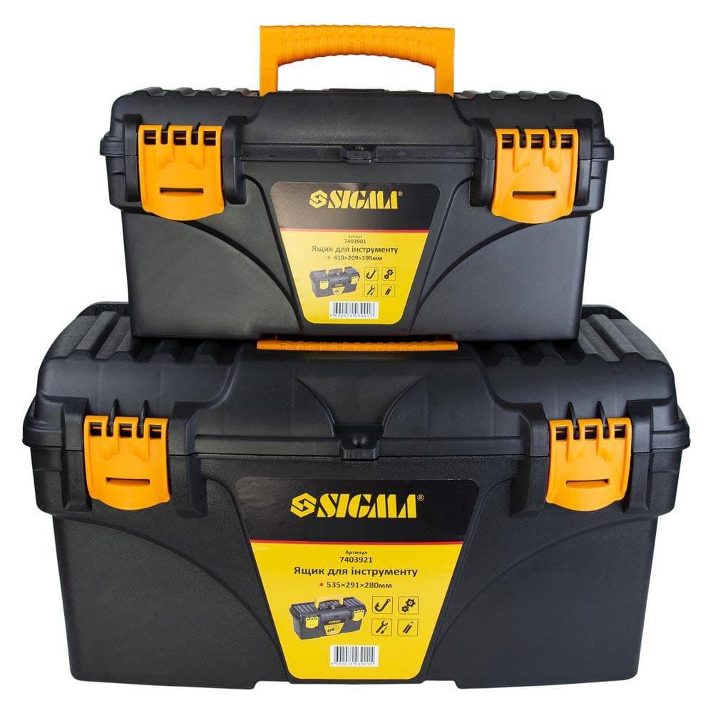 SIGMA Набір ящиків для інструменту 2в1 410×209×195 мм, 535×291×280 мм