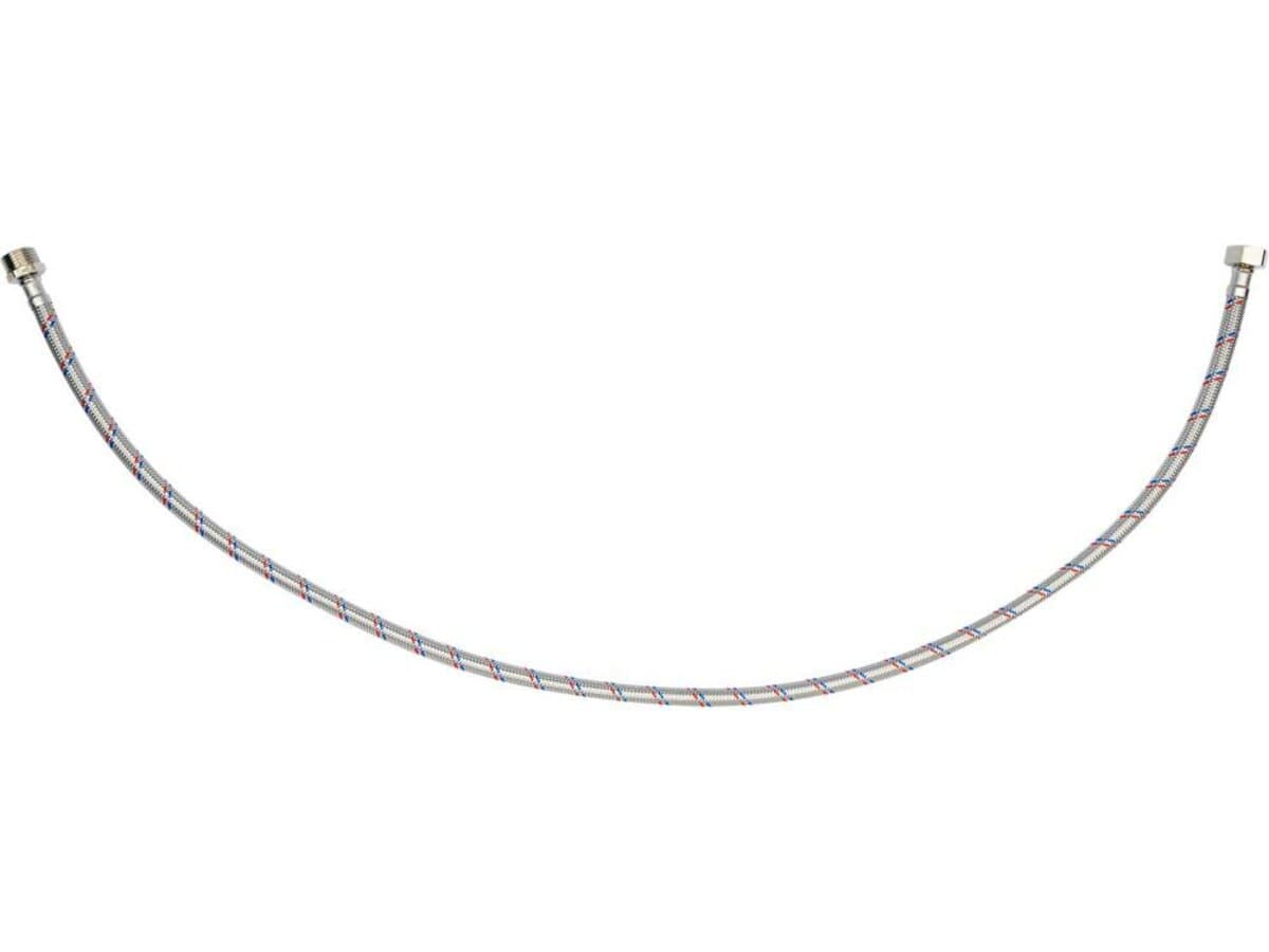 Шланг водопровідний з опліткою з нерж сталі FALA l= 1000мм, Ø= 8/12, з'єднання М-1/2" х F-1/2" 1 МПа