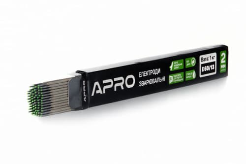 Електроди зварювальні Е 60/13 1кг 2мм APRO