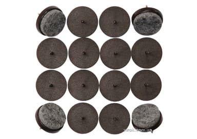 Прокладки пластикові фільцеві на цвях VOREL, 17мм, набір 16шт [16/288]