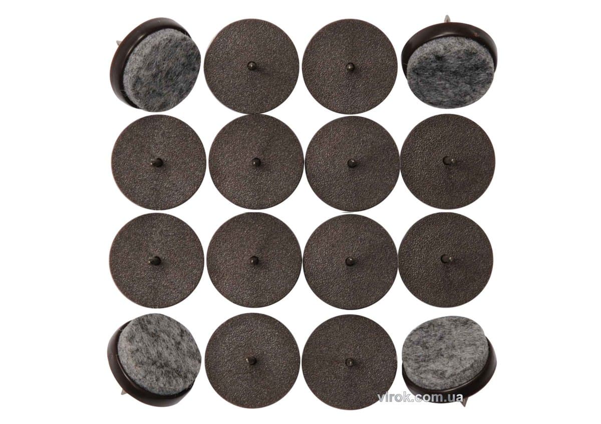 Прокладки пластикові фільцеві на цвях VOREL, 17мм, набір 16шт [16/288]