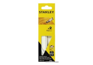 Полотна для шаблевої пили по дереву і ПВХ STANLEY FATMAX HCS; l= 152 мм, 2 шт.