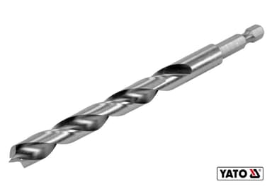 Свердло по дереву YATO : Ø10 x 100/60 мм, хвостовик- HEX 1/4", HSS 4241(DW)