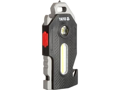 Ліхтар діодний багатофункц 6в1 YATO акумул. Li-Ion 3.7V 350 mA, освітл.- 400/ 200/ 50/ 35 Lm 8 режи