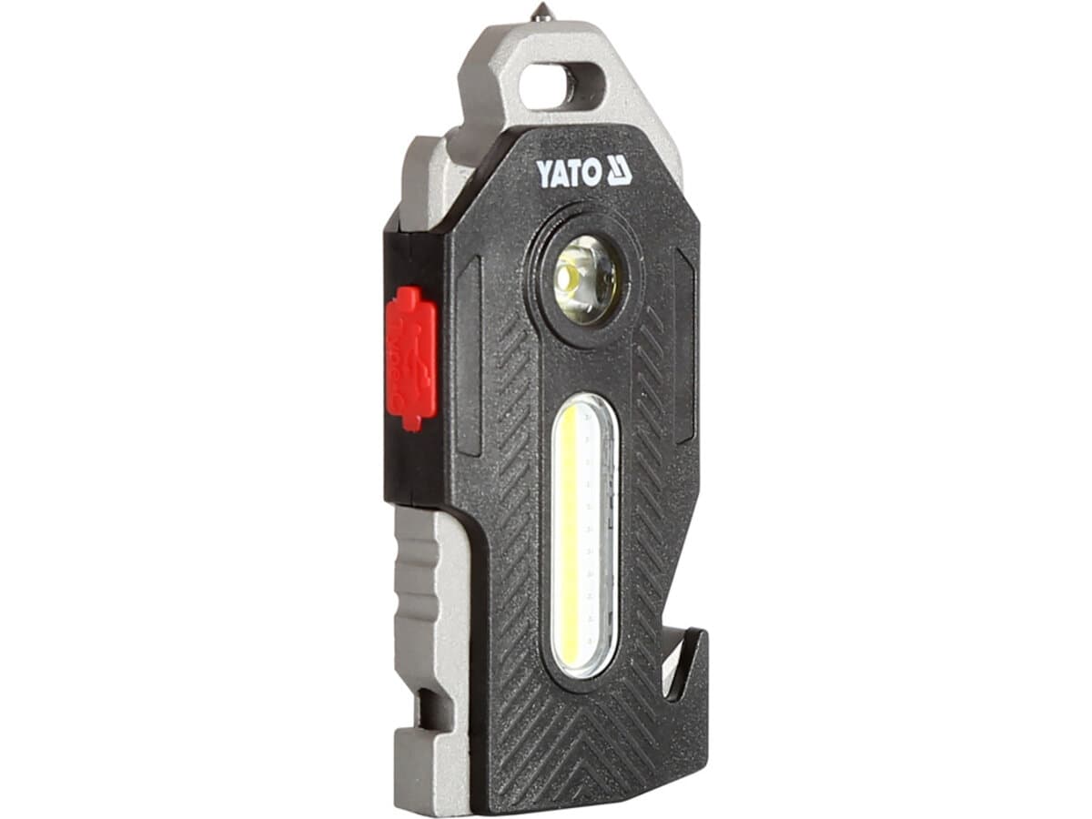 Ліхтар діодний багатофункц 6в1 YATO акумул. Li-Ion 3.7V 350 mA, освітл.- 400/ 200/ 50/ 35 Lm 8 режи