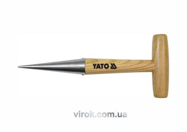 Конус посадочний з дерев'яною ручкою YATO : l= 280 мм [10/60]