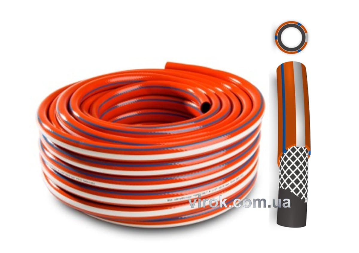 Шланг ПХВ водяний , "SPECIAL" оранж. з роб. тиск. 0,8 МПа, Ø=1/2", t=1,8 мм, l= 50 м