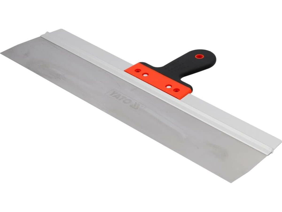 Шпатель фасадний YATO роб. частина- 550х 90мм з нержавіючої сталі, l=250 мм, двокомпонент ручка [10]