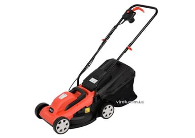 Газонокосарка на 4-х колесах електромережева YATO, 1300 Вт, обрізний діап. Ø= 33 см, ємн.- 30 л [1]
