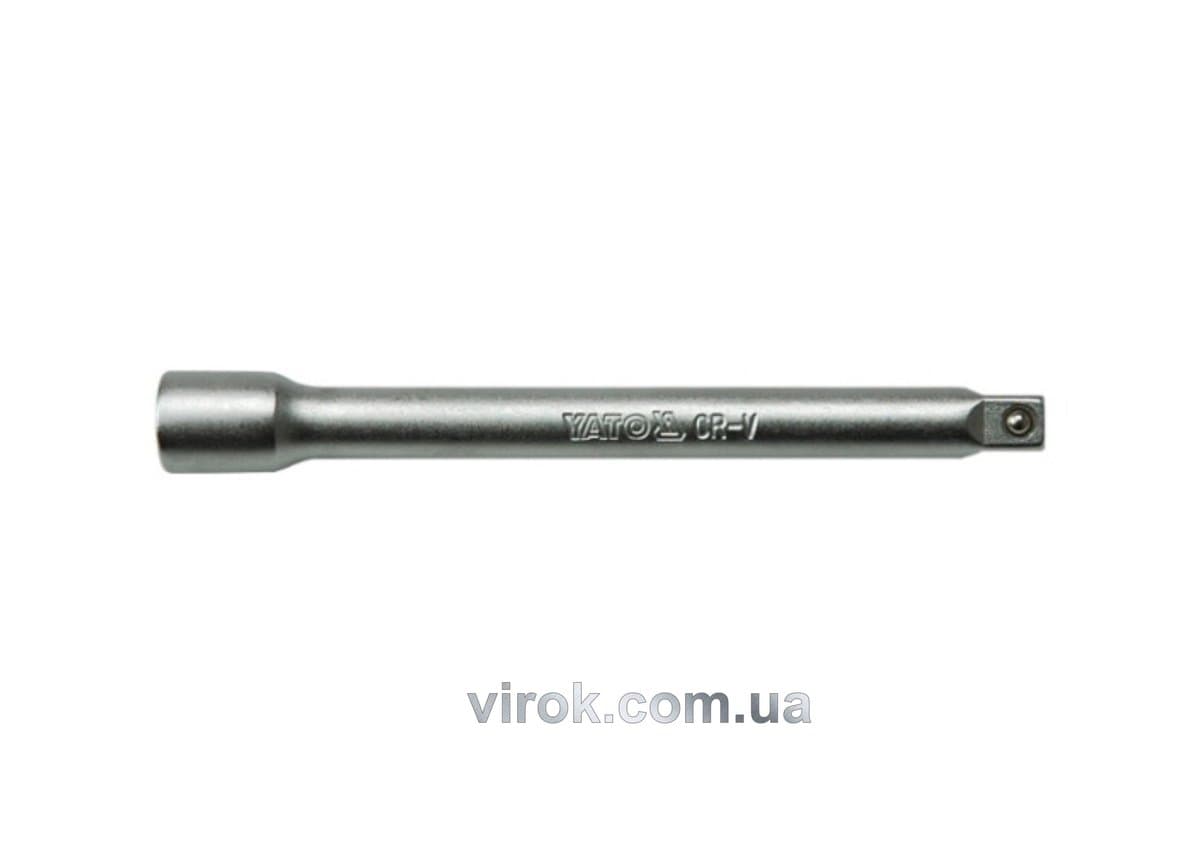 Подовжувач до головок торцевих YATO : квадрат 1/4", L= 101,6 мм [20/100/200]