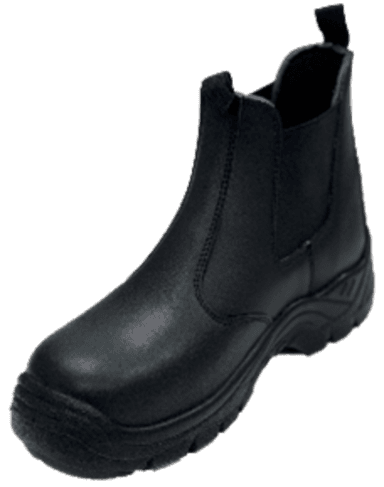 Чоботи низькі робочі з полірованої спилок шкіри YATO CHELSEA розм. 39, чорні з поліуретанов підошвою
