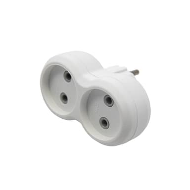 Вилка розгалужувальна електромережева VIROK 16А/250V на 2 гнізда без заземлення