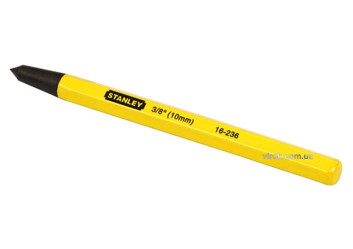 Кернер STANLEY "Brick Punch" : L= 140 мм, жало b= 10 мм (3/8")