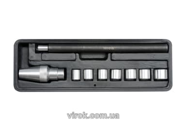 Комплект для центрування дисків зчеплення YATO : Ø= 11-25 мм, 9 елем. [20]