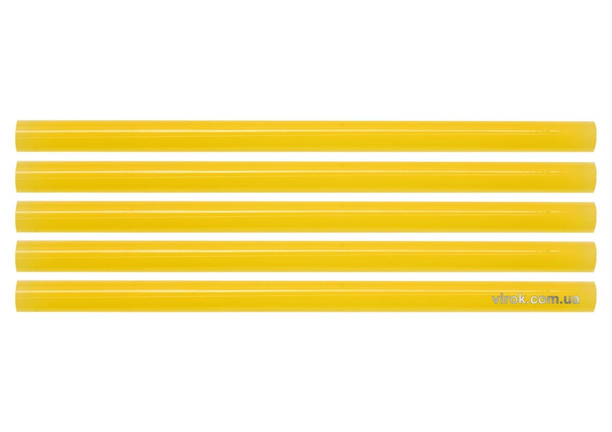 Стержні клейові YATO Ø=11,2 х 200 мм, жовті .уп. 5 шт. [40]