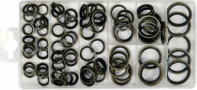 Шайби сталево-гумові YATO: Ø= 10- 24 мм, 90 шт [24]