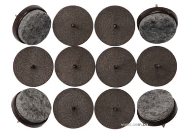 Прокладки пластикові фільцеві на цвях VOREL 20мм, набір 12шт [16/288]