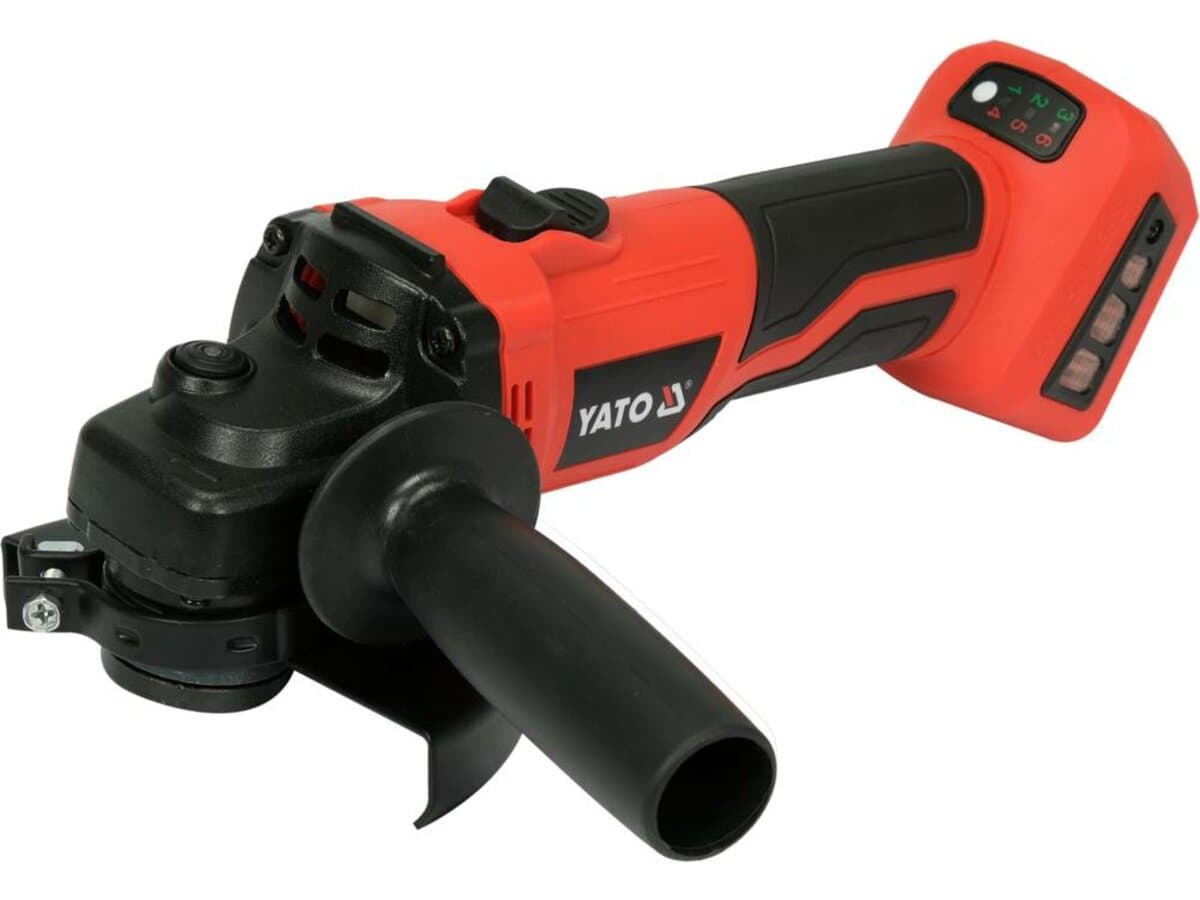 Шліфмашина кутова акумулят безщіткова YATO: Li-Ion, 18В, Ø=125мм з регул. об(БЕЗ АКУМУЛЯТОРА) [8]