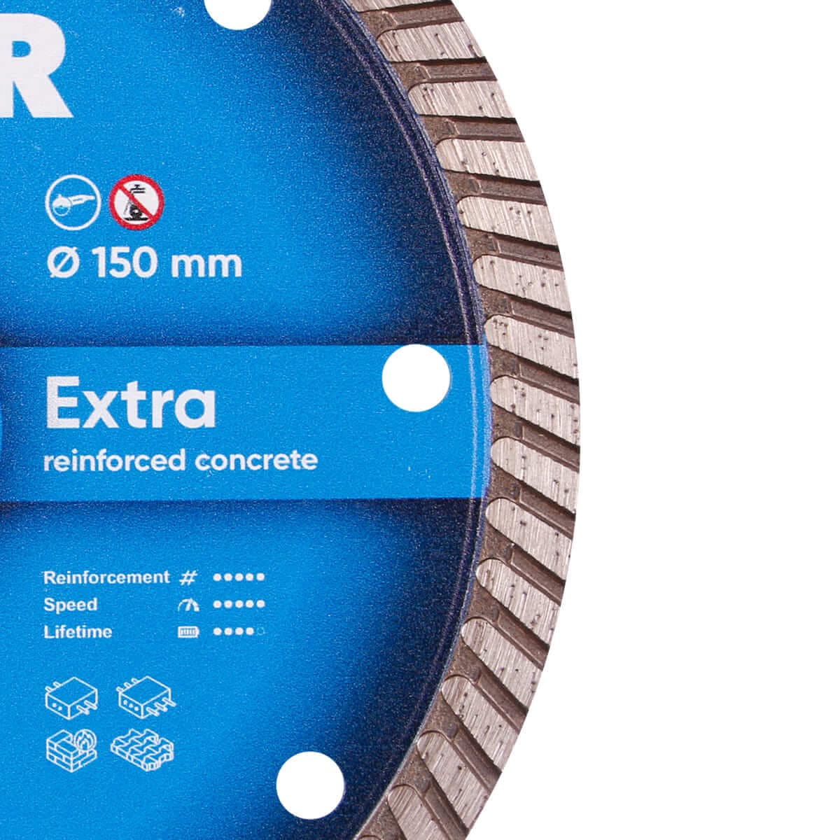 Круг алмазний вiдрiзний Turbo 150x2,2x9x22,23 Extra