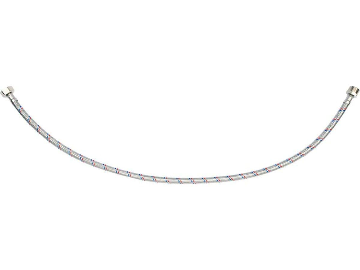 Шланг водопровідний з опліткою з нерж сталі FALA l= 800 мм, Ø= 8/12, з'єднання М-1/2" х F-1/2" 1 МПа