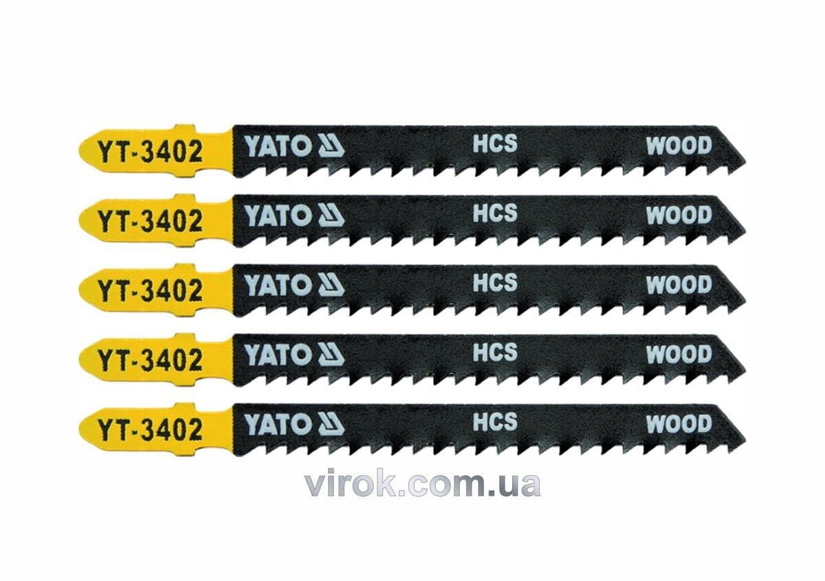Полотно для електролобзика (дерево) YATO : 8TPI, L= 100 мм. Уп. 5 Шт. [50/250]