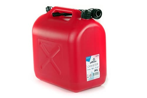 12 ATELIE Каністра пластикова HDPE для палива 20 л з прозорою мірною смугою і лійкою + повітряний кл