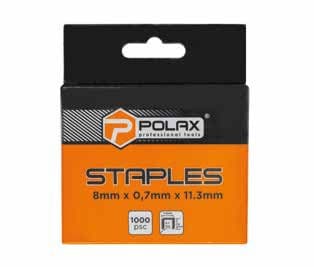 POLAX Скоба калена 12х0,7х11,3мм A/53 (1000шт) 100/200уп