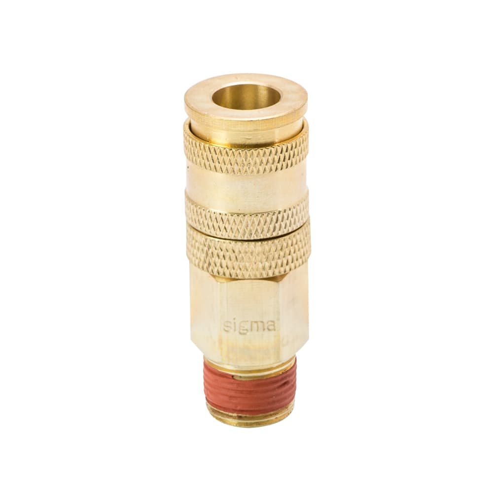 SIGMA З'єднання швидкозйом.посилене з фіксатором MT 3/8" (латунь)