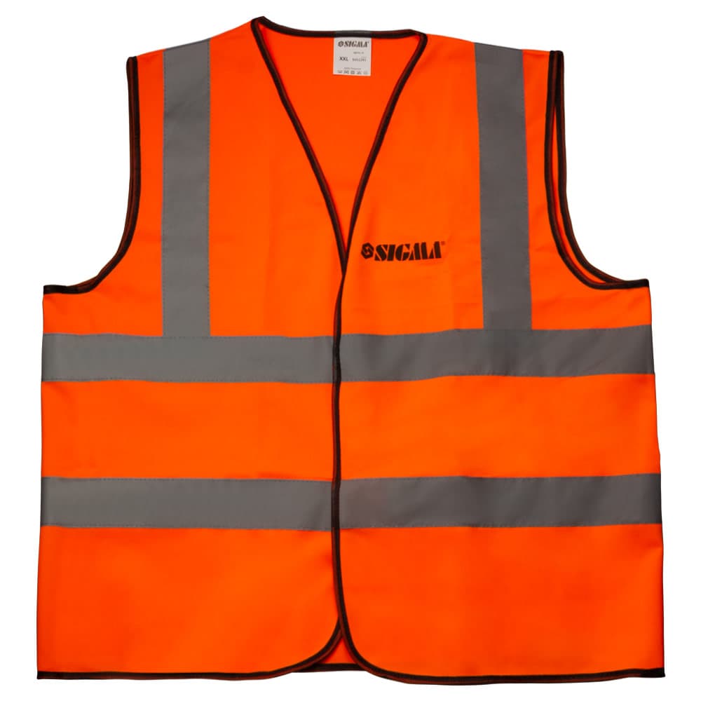 SIGMA Сигнальний жилет помаранчевий 4 с/о смуги XXL