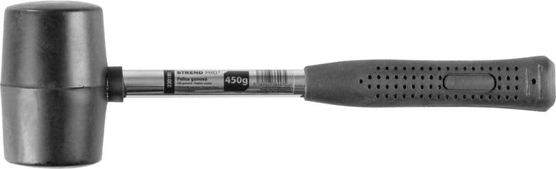 STREND PRO Киянка BlackHead 450г (металева ручка, чорна гума, TPR покриття)
