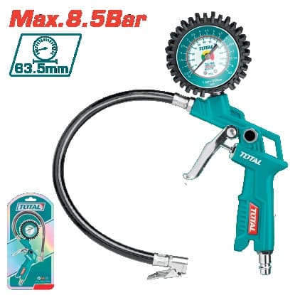 TOTAL Пневматичний пістолет для накачування шин, (Max 8,5 bar)