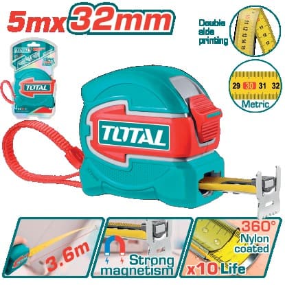 TOTAL Рулетка сталева 5м*32мм