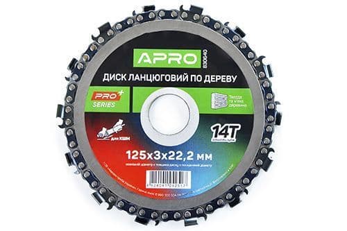 APRO PRO Диск ланцюговий для КШМ 125х22.2 14Т