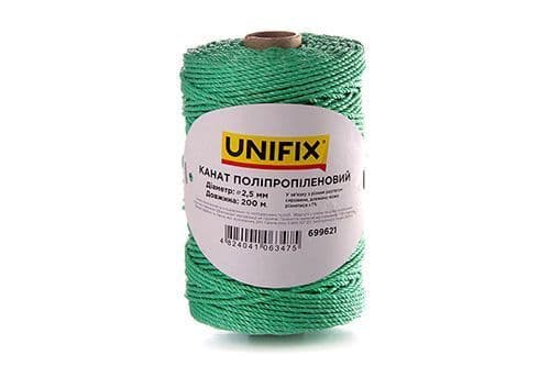 UNIFIX Канат поліпропіленовий 3мм 200м