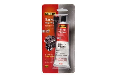 UNIFIX Герметик прокладок силіконовий високотемпературний червоний 85 г