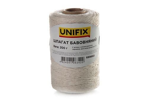 UNIFIX Шпагат бавовняний 200г на втулці
