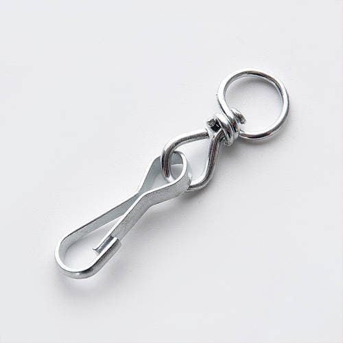 APRO Карабін пружинний з вертлюгом 50 мм оцинкований (пач. 50 шт.)