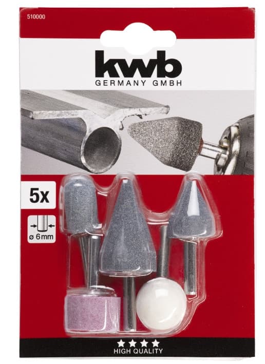 Набір фрез корунд, 5 шт, KWB (510000)