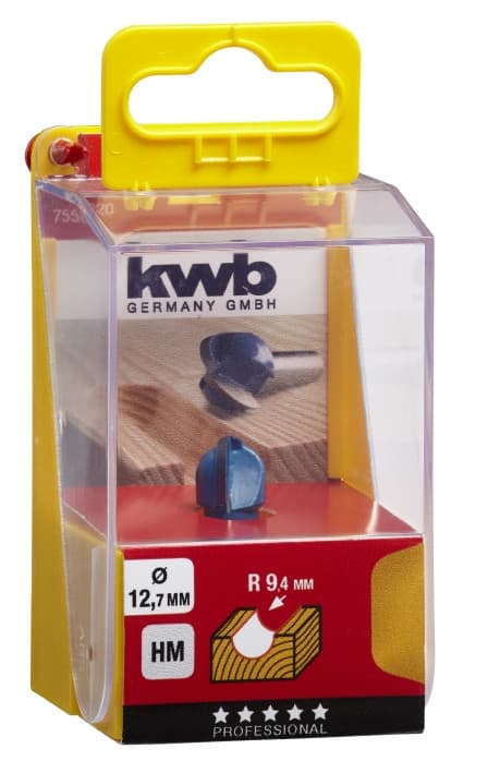 Фреза галтельна 12,7 мм, KWB (755820)