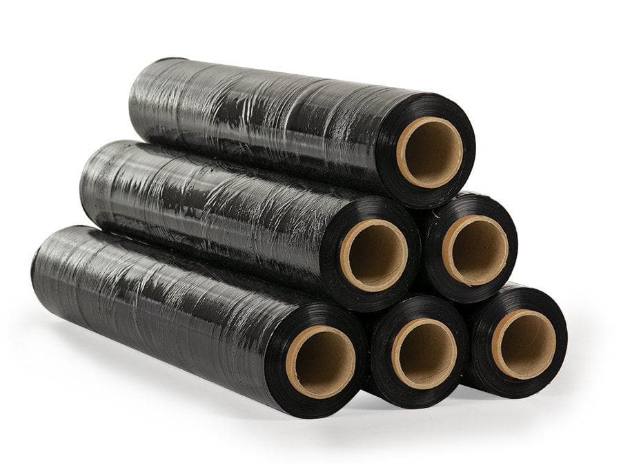 Стретч-плівка 20мк*500мм чорний 1,5кг. (ящ.-6шт)