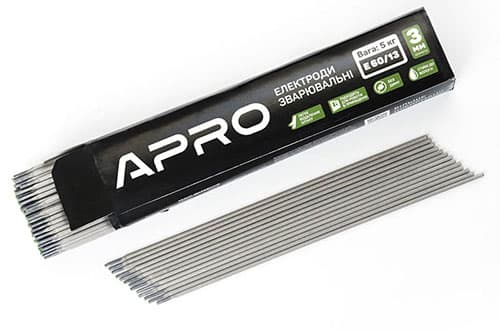 Електроди зварювальні Е 60/13 5кг 3мм APRO
