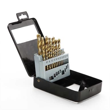 APRO Набір свердел для металу HSS титан метал бокс 1.0-10.0 мм 19 шт.