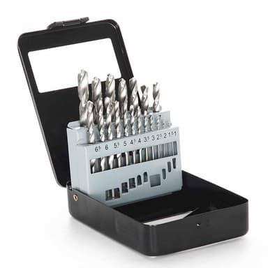 APRO Набір свердел для металу HSS метал бокс 1.0-10.0 мм 19 шт.