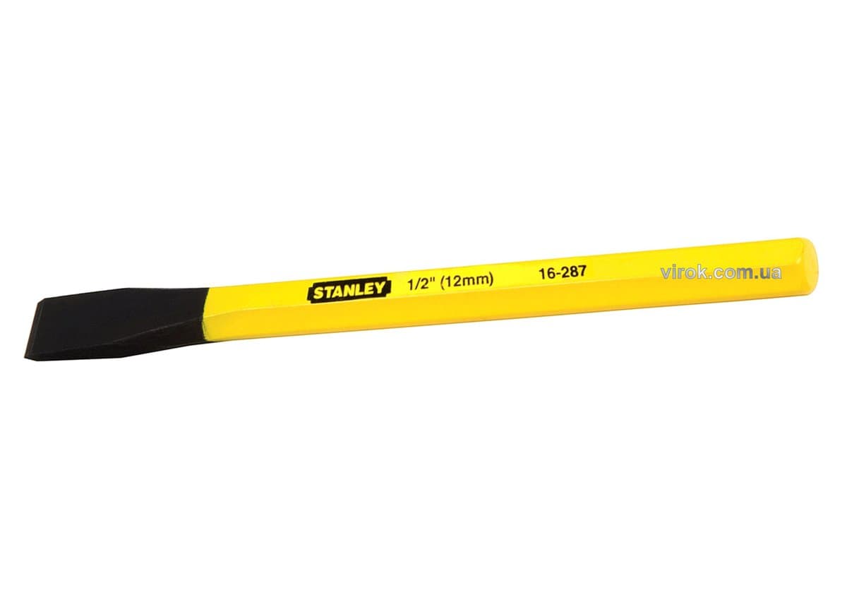 Зубило по металу STANLEY, l= 152 мм, жало w= 12 мм