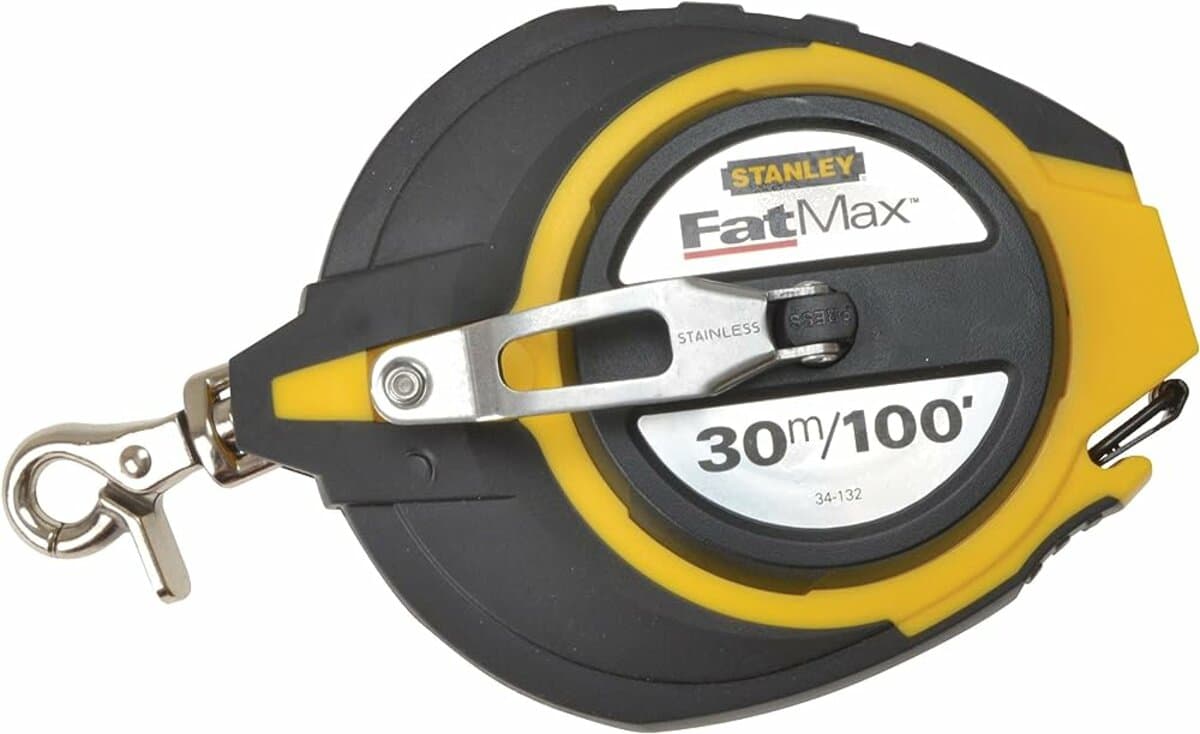 Стрічка STANLEY Fat Max сталева в закритому корпусі l= 30 м, b= 9.5 мм