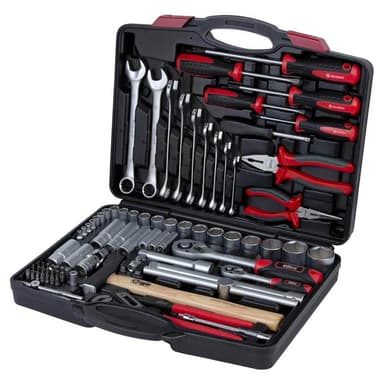 SIGMA Набір інструментів, ключів, торцевих насадок і біти 1⁄4 "1⁄2" 80 шт. CrV Ultra